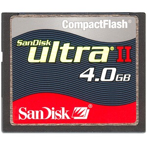 SanDisk 4GB Ultra II CompactFlash Memory Card